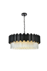 Willow 10 Light Chandelier 13 Inch Tall and 32 Inch Wide by Elegant - 3400D32