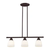 Somerville 3 Light Transitional Linear Chandelier by Livex - 53854