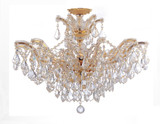 Maria Theresa 6 Light 27 Inch Wide Semi Flush Mount by Crystorama - 4439_CEILING