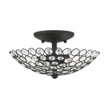 Cassandra 2 Light 11 Inch Wide Semi Flush Mount by Livex - 40441