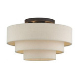 Bellingham 4 Light Extra Large Semi Flush Mount 21 Inch Wide by Livex - 58876