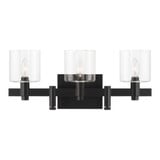 Decato 3 Light Bath Vanity 9 Inch Tall and 5.5 Inch Wide by Eurofase - 46812