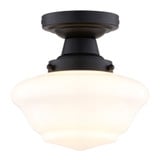 Eastgate 1 Light Semi Flush Mount 8.5 Inch Tall X 8.75 Inch Wide by Vaxcel - C0311