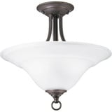 Trinity 2 Light 16 Inch Wide Semi Flush Mount by Progress - P3473