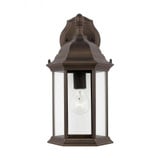 Sevier 1 Light Clear Glass Outdoor Wall Mount 15.88 Inch Tall by Generation - 8938701