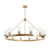 Hartland 12 Light Oversized Chandelier by Hunter - 13060