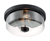 Sommerset 2 Light 12.88 Inch Wide Flush Mount by Nuvo - 60-716-2F