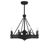 Lyon 32W 8 LED Fan D Lier 27.5 inches tall by 30 inches wide by Savoy House - 39-FD-124