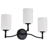 Liam 3 Light Bath Vanity 12.38 Inch Tall and 22 Inch Wide by Nuvo - 60/8203