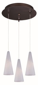 Lava 3W LED Cone Pendant With Canopy by ET2 - E946