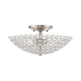 Cassandra 2 Light 13 Inch Wide Semi Flush Mount by Livex - 40443