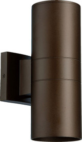 Cylinder 2 Light Outdoor Wall Lantern 11.5 Inch Tall by Quorum - 720-2