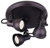 Polo 3 Light 10.5 Inch Wide Flush Mount by Canarm Inc - ICW622A03ORB10