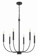 Traci 6 Light Chandelier 31.25 Inch Tall and 26.38 Inch Wide by Craftmade - 59826