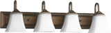 4 Light Transitional Vanity Light 30 Inch Wide by Quorum - 5104-4