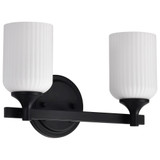 Solara 2 Light Bath Vanity 8 Inch Tall and 13.38 Inch Wide by Nuvo - 60/8642