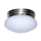 1 Light 8 Inch Wide Opal Glass Flush Mount by Trans Globe - 3618