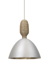 Creed One Light Pendant with Flat Canopy 8 x 10 Inches by Besa  - 1XT-CREED