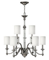 Sussex 9 Light Large 2 Tier Chandelier by Hinkley - 4798