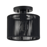 Acordia 1 Light Small Semi Flush Mount 8.25 Inch and 8.5 Inch Wide by Livex - 53141