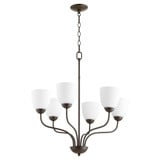  6 Light Medium Chandelier by Quorum - 6041-6