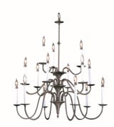 Jamestown 15 Light Oversized Foyer Chandelier by Framburg 9235 - 9235