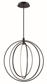Concentric 4 LED Light Oversized Pendant by ET2 - E24049