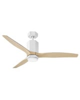 Facet 3 Blade Dual Mount Ceiling Fan with Light Kit 52 Inch W by Hinkley  - 905852
