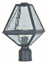 Glacier One Light Outdoor Post Lantern 8 x 14 Inches by Crystorama - GLA-9707