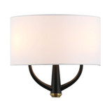 Patchwork 2 Light Wall Sconce 12 Inch Wide by Varaluz - 501W02BL