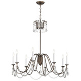 Plumette 8 Light Oversized Chandelier by Maxim 12168CRY - 12168CRY