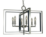 Symmetry 6 Light Medium Chandelier by Framburg 4866 - 4866