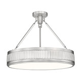 Quinn 24W 3 LED Semi Flush Mount 17.75 Inch Tall and 22 Inch Wide by Z Lite - 3046SF22