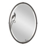 Beveled Oval Wall Mirror 31.7 Inch H and 22.3 Inch W by Hubbardton Forge - 710014HF