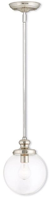 Sheffield 1 Light Mini Pendant in Coastal Style 8 Inch by 12 Inch by Livex  - 50902