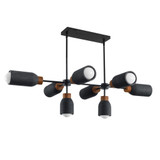 Pompeii 8 Light Linear Pendant 12.25 Inch Tall and 30.75 Inch Wide by Maxim - 10628