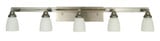 Mercer 5 Light Vanity Light 48 Inch Wide by Framburg - 4775 SP/PN