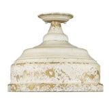 Keating 3 Light 13.75 Inch Wide Semi Flush Mount by Golden - 0806-SF