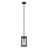 Chevron 1 Light Small Pendant 10.75 Inch Tall by Hunter Fans - CH1_199_MP