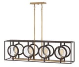 Fulham 4 Light Oversized Linear Chandelier by Hinkley - 3926