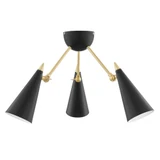Moxie 36W 3 LED 18 Inch Wide Semi Flush Mount by Mitzi - H441603