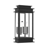 Princeton 2 Light Candle Style Outdoor Wall Lantern 19 Inch Tall by Livex - 2018