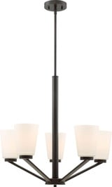 Nome 5 Light Medium Chandelier by Nuvo - 60-6NO