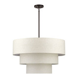 Manorwood 8 Light Large Pendant 30 Inch Tall and 32 Inch Wide by Livex - 41937