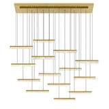 Stagger LED Light Oversized Chandelier by CWI 1588P60-14 - 1588P60-14