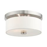 Meridian 2 Light 11 Inch Wide Flush Mount by Livex - 50862