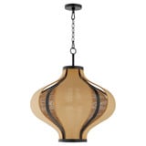 Monroe 3 Light Pendant 26 Inch Tall and 24 Inch Wide by Quorum - 892-3