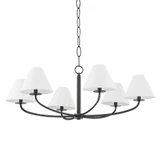 Stacey 6 Light Oversized Chandelier by Hudson Valley - BKO901