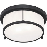 Caisse Claire 2 Light 12 Inch Wide Flush Mount by Matteo - M14902