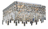 Maxime 4 Light 12 Inch Wide Flush Mount by Elegant V2033F12 - V2033F12